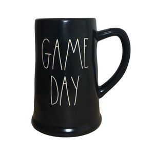 Rae Dunn LARGE Mayte Black GAME DAY Mug Beer 2021 Artisan Collection By Magenta